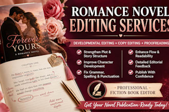 do book editing and proofreading grammar check romance fiction novel book editor