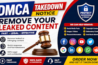 takedown harassing remove copyright mass reports facebook youtube instagram dmca