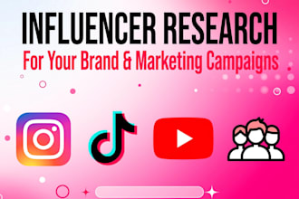 influencer research for your brand and marketing campaigns