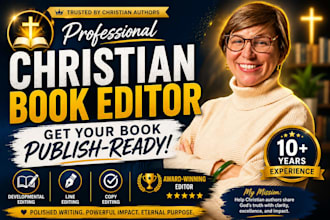 be your christian book editor and proofreader