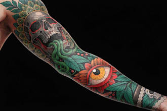 design a modern and realism style tattoo design