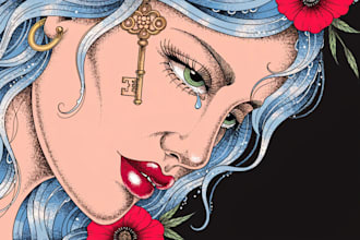 design professional realism style tattoo design