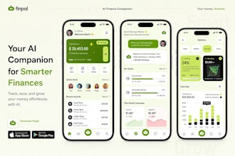 design modern mobile app UI UX and premium app mockup in figma