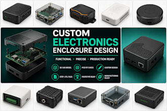 design solidworks product enclosure for consumer electronics and prototypes