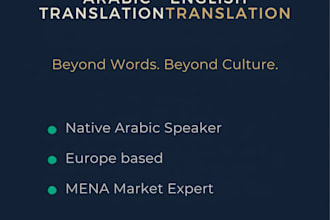 translate and localize your content from english to arabic for mena market