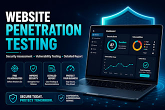 conduct website penetration testing and security assessment