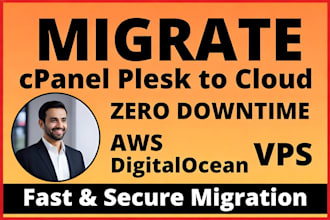 migrate cpanel or plesk to AWS, digitalocean or vps