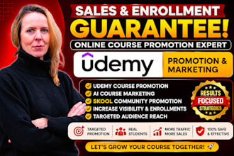 promote viral online udemy course, udemy ai course marketing, skool promotion