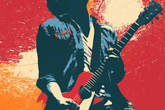 design retro vintage concert posters