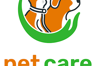 design a modern veterinary and pet logo