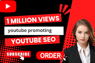 usa youtube video SEO, google ranking and channel promotion for 1 million views