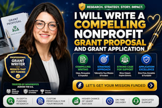 write a compelling nonprofit grant proposal and grant application