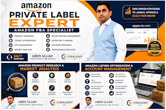 provide complete amazon private label management services
