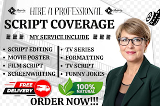 do professional script coverage, screenplay feedback and script analysis