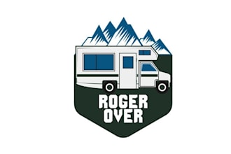 design professional travel and tech blog logo