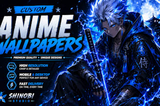 create stunning custom anime wallpapers and posters