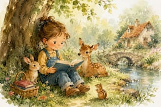 illustrate children story book claymation illustration picture book