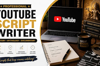 write engaging youtube scripts for history, mythology and documentary vid