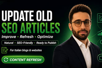 refresh and optimize your italian SEO articles