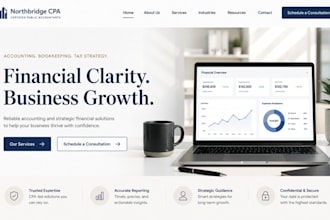 design squarespace accounting website bookkeeping website CPA finance web