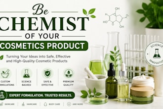 be chemist of your cosmetics product
