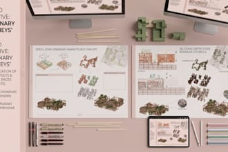 design architectural portfolio and presentation boards