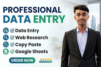 do accurate data entry, web research, lead generation, and data collection