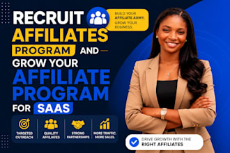 recruit affiliates program and grow your affiliate program for saas