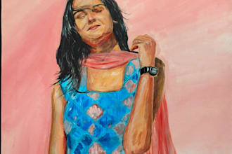 paint a custom acrylic painting from your photo