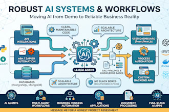 develop ai agents n8n, llm workflows, automations zapier