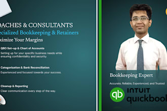 do expert quickbooks bookkeeping for coaches and consultants