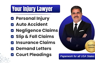 draft personal injury lawsuits, negligence complaints and court pleadings