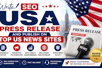 write SEO USA press release and publish on top US news sites