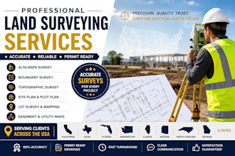 provide professional land surveying services in the USA