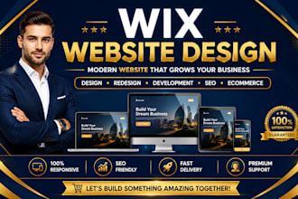 wix website redesign wix website design wix business website build wix website