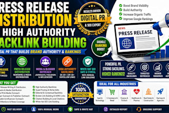 do press release distribution digital PR media outreach high authority backlink