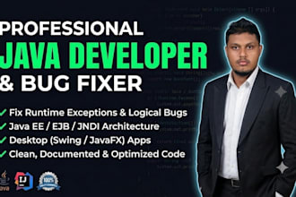 fix java bugs, errors, and develop custom java applications