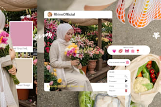 create aesthetic instagram feed and post designs