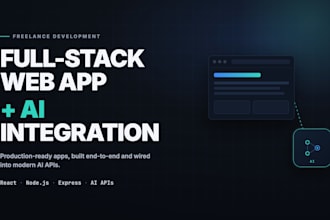 build a full stack web app with ai integration