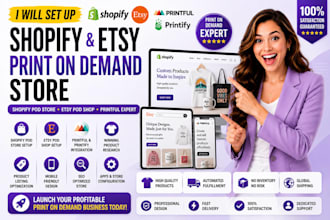 build shopify print on demand store with printful integration