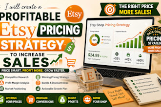 create a profitable etsy pricing strategy to increase sales