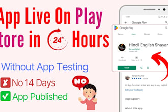 publish your android app or game app on my google play console and app store