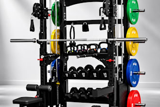 do gym equipment 3d modelling from an athlete, fitness accessories cad model