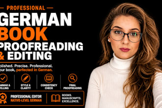 provide professional german book proofreading and editing