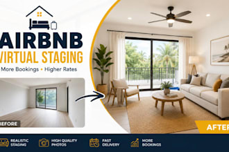create airbnb virtual staging for vacation rental holiday home short term photo