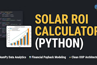 build a solar energy potential and financial ROI calculator in python