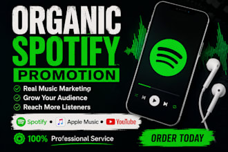do organic spotify music promotion for real streaming growth
