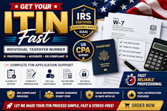 get you itin individual taxpayer number as irs caa US CPA