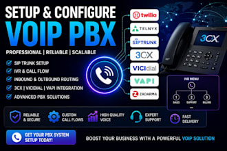 setup twilio telnyx siptrunk ivr 3cx vicidial inbound voip pbx vapi zadarma