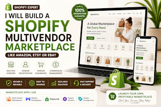 build shopify multivendor marketplace like amazon, etsy, ebay